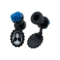 Blue Rose Emily Corpse Bride Plugs