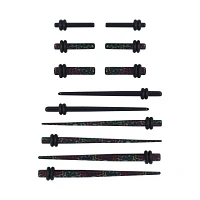 Multi-Pack Swirl Heart Plugs and Tapers - 6 Pair