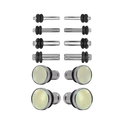 Silvertone and Glow in the Dark Plugs - 6 Pair