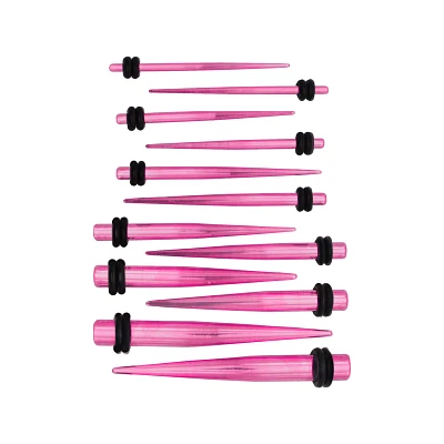 Pink Tapers - 6 Pair