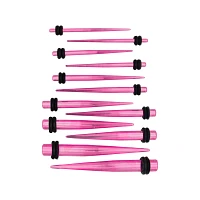 Pink Tapers - 6 Pair