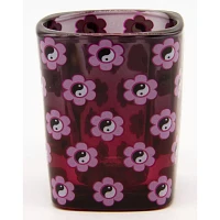 Yin Yang Flower Square Shot Glass - 2 oz.