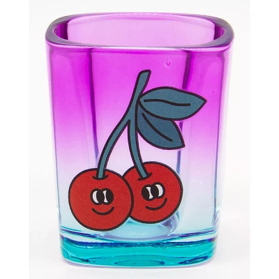 Ombre Cherry Icon Square Shot Glass - 2 oz.
