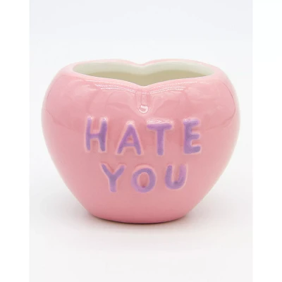 Hate You Conversation Heart Molded Shot Glass - 2 oz.