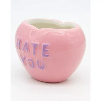 Hate You Conversation Heart Molded Shot Glass - 2 oz.