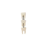 White Teeth Crawler Cartilage Barbell