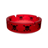 Red and Black Skull and Crossbones Ashtray
