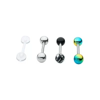 Multi-Pack Dice and Multi-Color Barbells 4 Pack - 14 Gauge