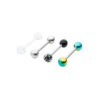 Multi-Pack Dice and Multi-Color Barbells 4 Pack - 14 Gauge
