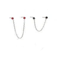 Multi-Pack Red and Black Nose Chain - 2 Pack