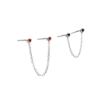Multi-Pack Red and Black Nose Chain - 2 Pack