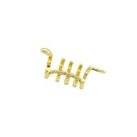 Goldtone Snake Coil Ear Cuff