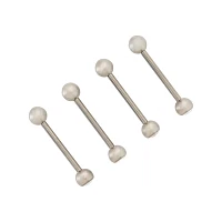 Multi-Pack CZ and Aurora Borealis Titanium Barbells 4 Pack - 14 Gauge