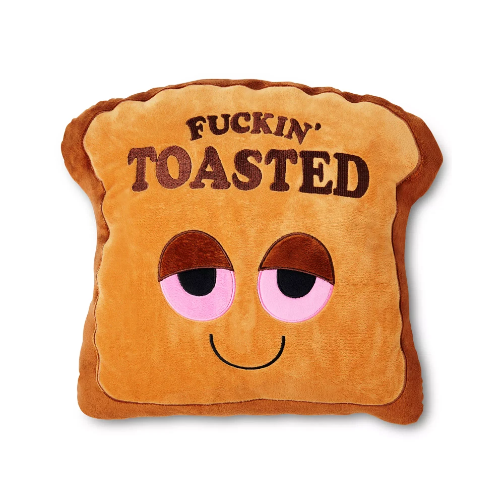 Fuckin' Toasted Shaped Pillow