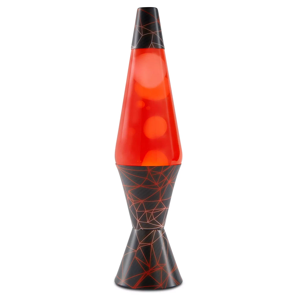 17 Inch Black and Red Tech Lava Lamp