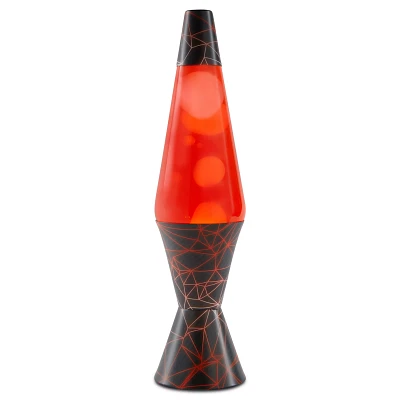17 Inch Black and Red Tech Lava Lamp