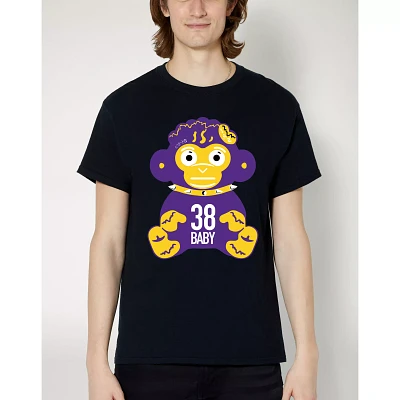 Purple and Yellow NBA Monkey T Shirt - YoungBoy