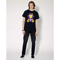 Purple and Yellow NBA Monkey T Shirt - YoungBoy