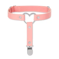 Pink Heart Leg Garters