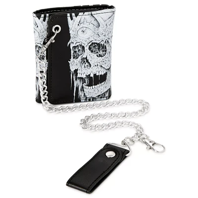 Third Eye Skull Chain Wallet - Sawblade666