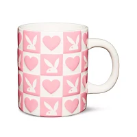 Playboy Checkered Heart Coffee Mug - 20 oz.