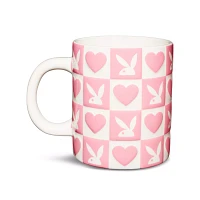 Playboy Checkered Heart Coffee Mug - 20 oz.