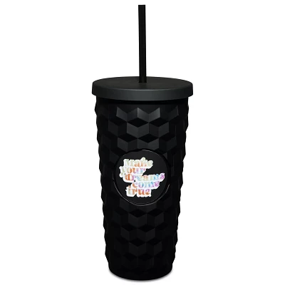 Make Your Dreams Come True Textured Cup with Straw - 24 oz.