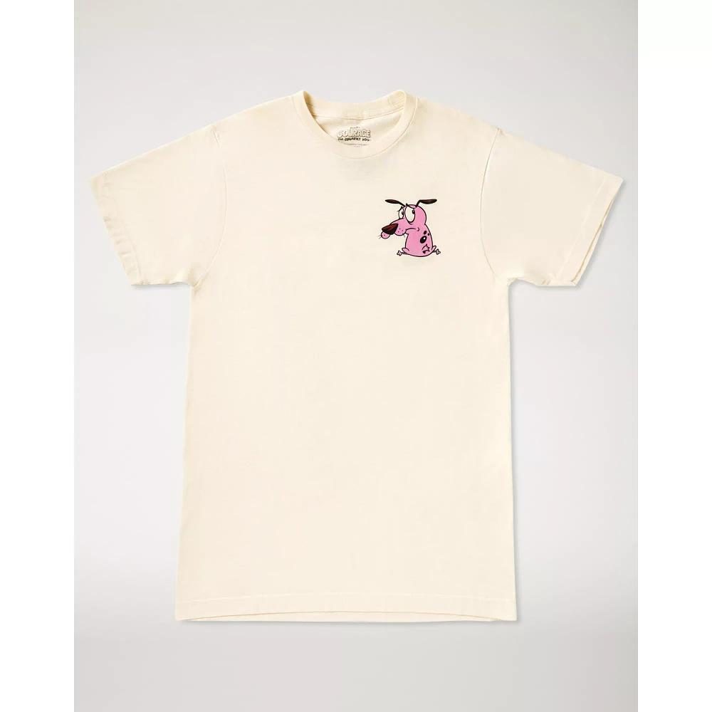 Double Sided Courage the Cowardly Dog T Shirt