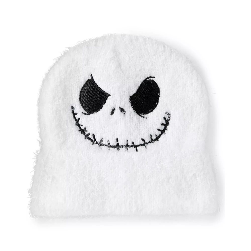 Fuzzy Jack Skellington Face Beanie Hat - The Nightmare Before Christmas