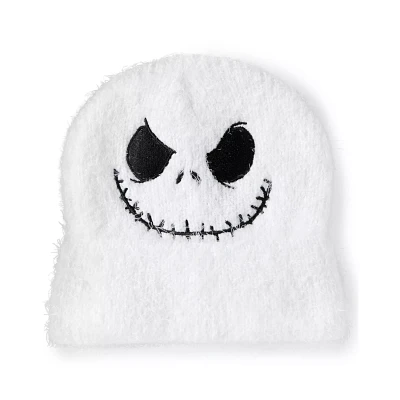 Fuzzy Jack Skellington Face Beanie Hat - The Nightmare Before Christmas
