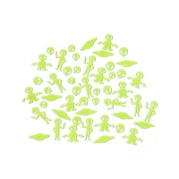 Glow in the Dark Aliens - 50 Pack