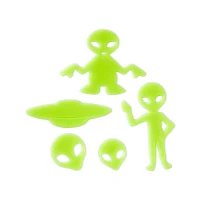 Glow in the Dark Aliens - 50 Pack