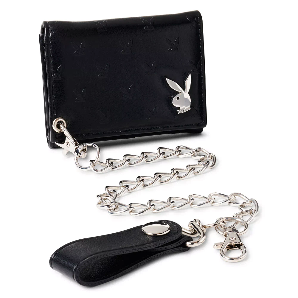 Playboy Embossed Chain Wallet