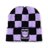Fuzzy Gengar Checkered Beanie Hat - Pokémon
