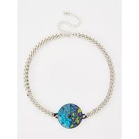 Wednesday and Enid Split Window Choker Necklace - Wednesday