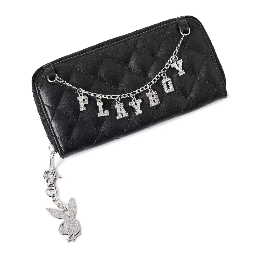 CZ Playboy Bunny Chain Zip Wallet