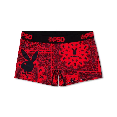 Playboy Bunny PSD Red Paisley Boyshorts