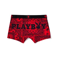 Playboy Bunny PSD Red Paisley Boyshorts