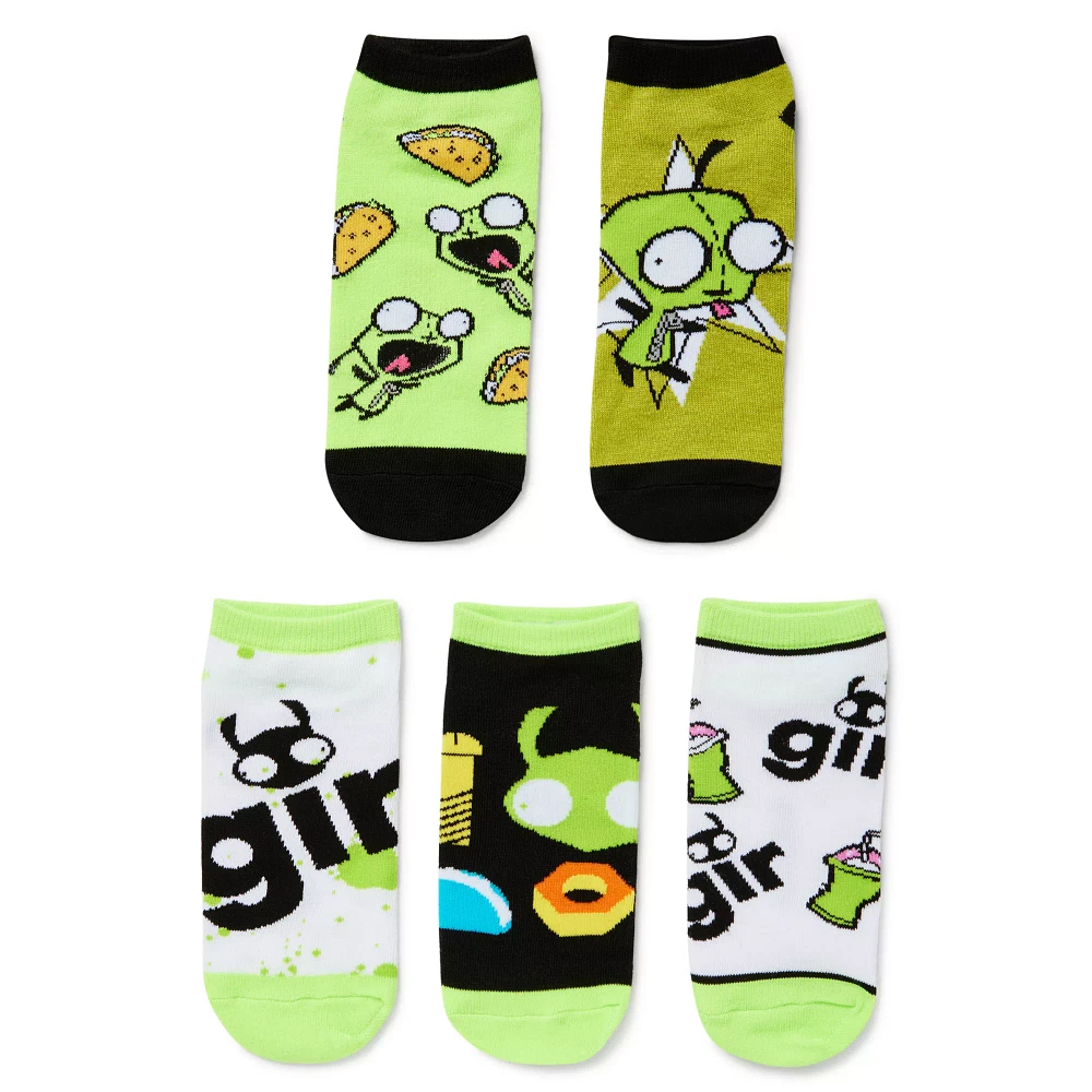 Multi-Pack GIR Socks 5 Pack - Invader Zim
