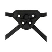 Giddy Up Vibrating Strap-On Harness with Cock Rings and Bullet Vibrator
