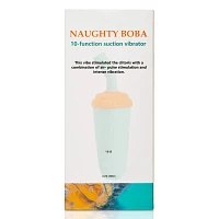 Naughty Boba 10-Function Rechargeable Clitoral Suction Vibrator - 5.3 Inch