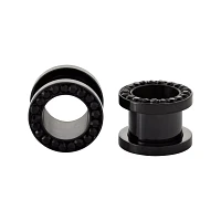 Black CZ Titanium Tunnels