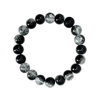 Smoky Black Long Distance Beaded Bracelets - 2 Pack