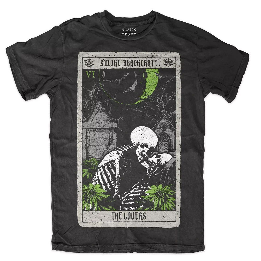 Smoke Blackcraft Lovers Tarot Card T Shirt - Cult