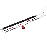 Multi-Pack Black Rosebud and Cameo Choker Necklaces - 3 Pack