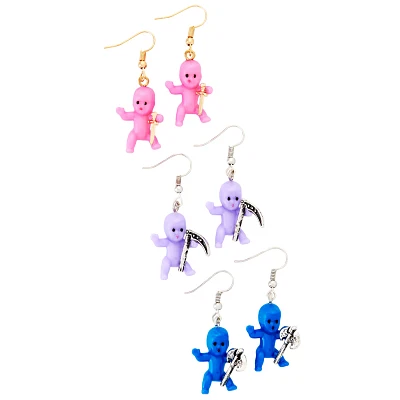 Multi-Pack Babydoll Weapon Earrings - 3 Pair
