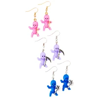 Multi-Pack Babydoll Weapon Earrings - 3 Pair