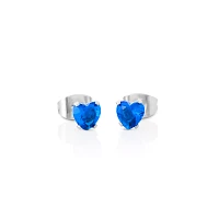 Multi-Pack CZ Playboy Bunny Titanium Heart Stud Earrings