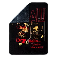 Want to Play A Game Fleece Blanket - Saw