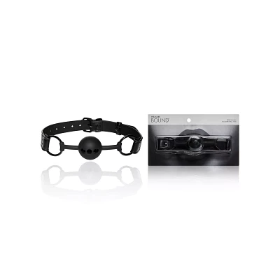 Black Breathable Ball Gag - Pleasure Bound
